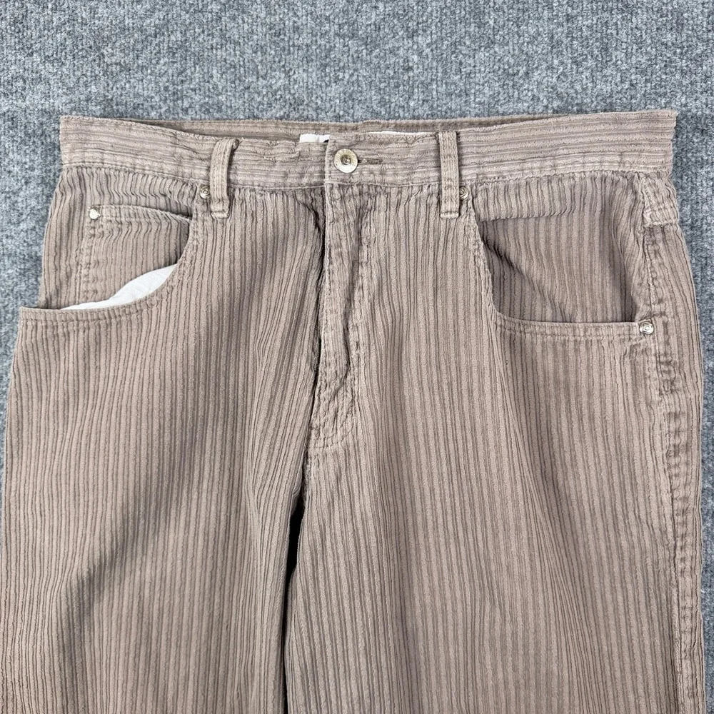 Vintage Anchor Blue Beyond Baggy Corduroy Pants Mens 34x30 Brown Wide Leg Y2K